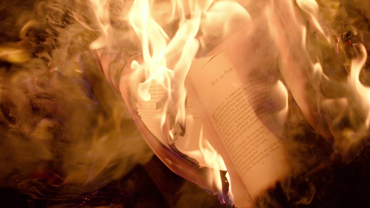 Burning Book - [4K Video]