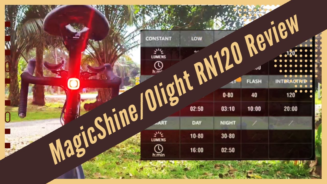 Magicshine/Olight RN120 Rear Light Bike  |  Unboxing & 'Silent' Review