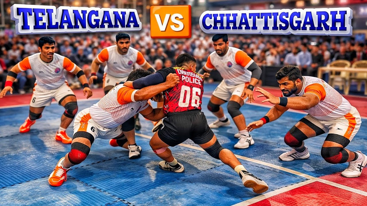 Telangana Police 🆚 Chhattisgarh Police || Kabaddi 🚨 2nd All India Police Games 2025-26, Jammu
