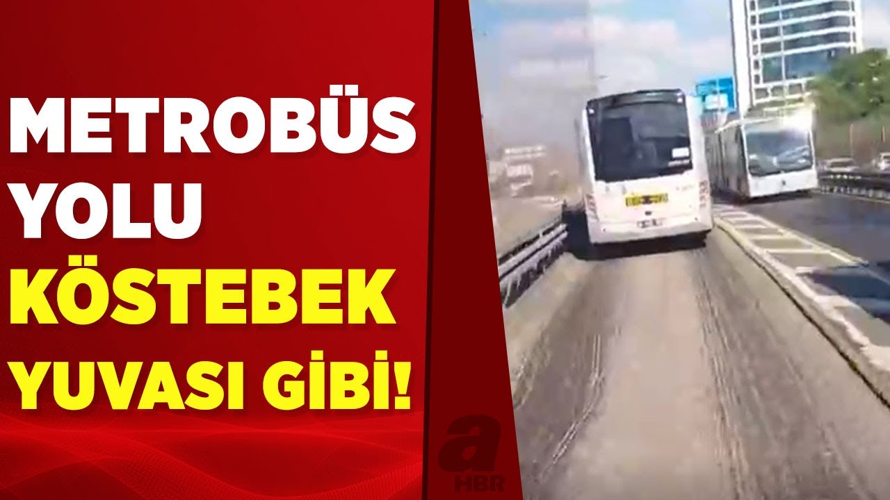 Metrobüs yolundaki çukur ve tümsekler tehlike oluşturuyor | A Haber