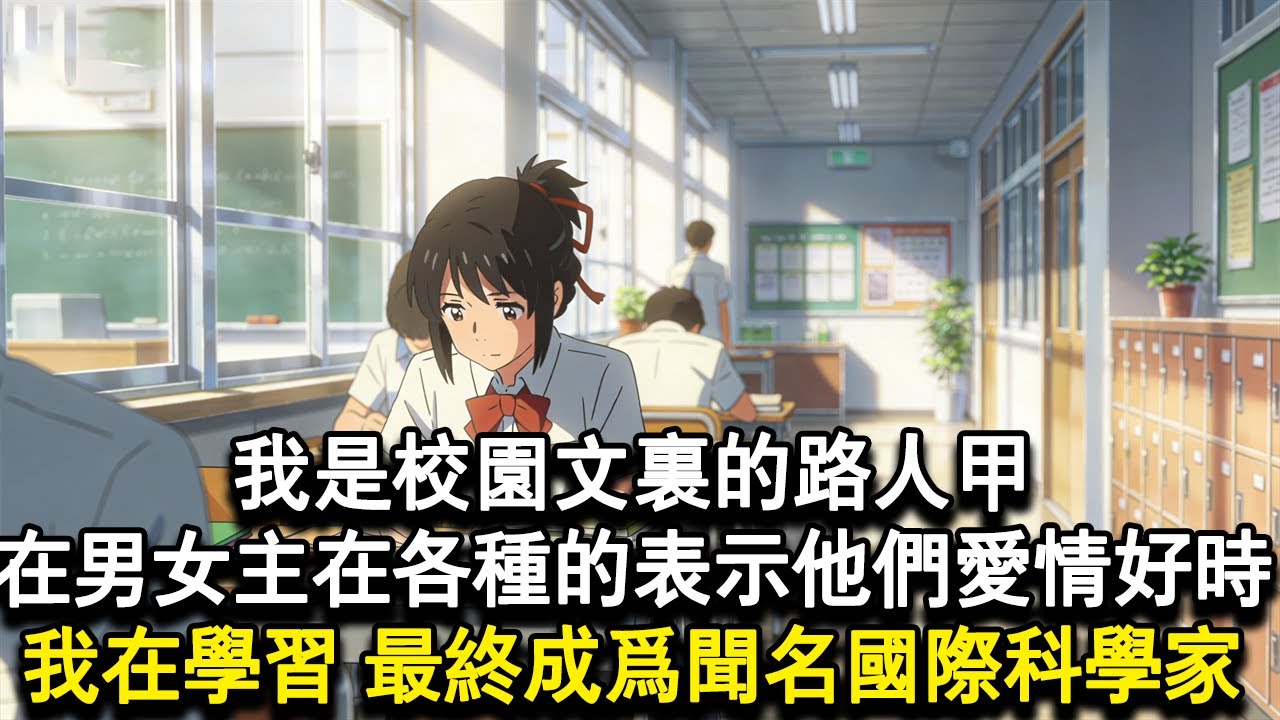 【獨家心動】我是校園文裏的路人甲。男女主躲在小樹林裏約會時，我在學習。男主當著全校師生的面念檢討書順便表白女主時，我在學習男女主逃掉晚自習肆意享受青春時。我在學習。後來他倆成了#小說 #言情 #戀愛