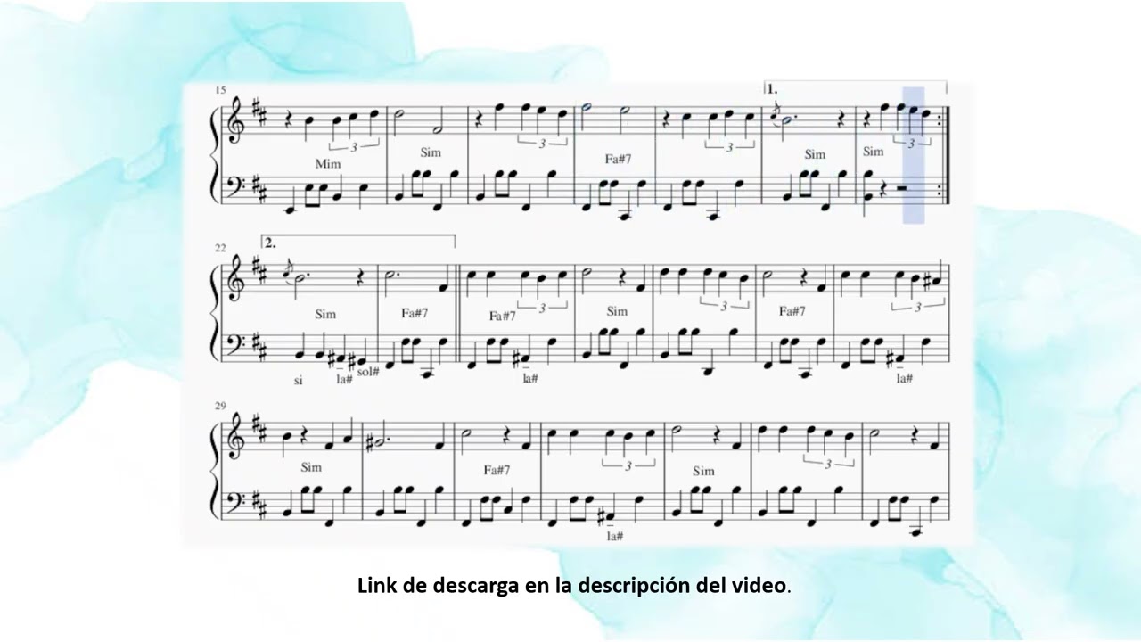 Santiago querido.Rock. Partitura para acordeón.