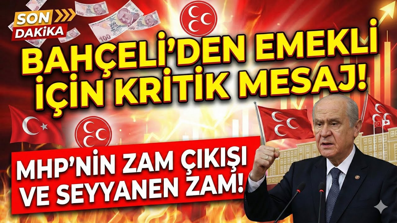 MHP'den Emekliye Asgari Ücret Hamlesi Geldi! İttifakta Zam Çatlağı Mı