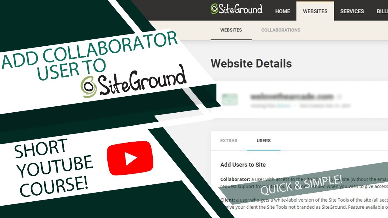 How to add a Collaborator to your SiteGround Account ☑️ Add Developers as Collaborator safely!