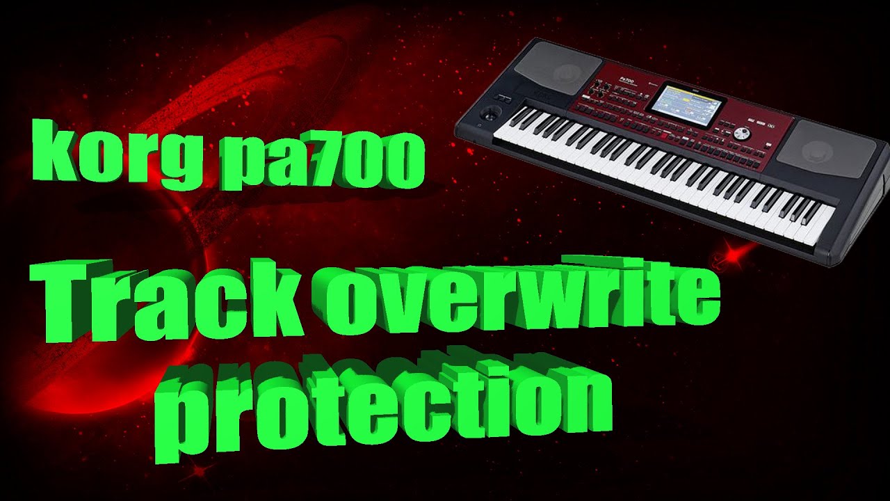 Korg pa 700: Запись стилей — предотвращение перезаписи треков