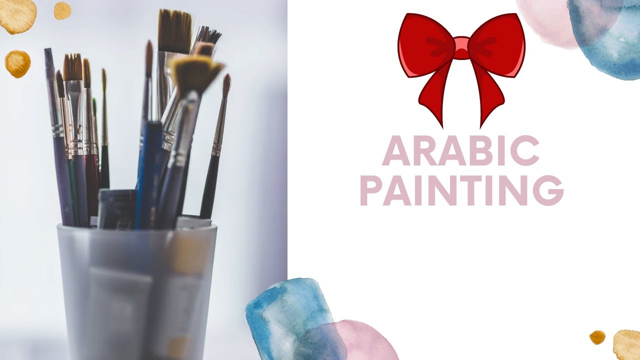 “Elegant Arabic Art: Painting with Precision and Style”