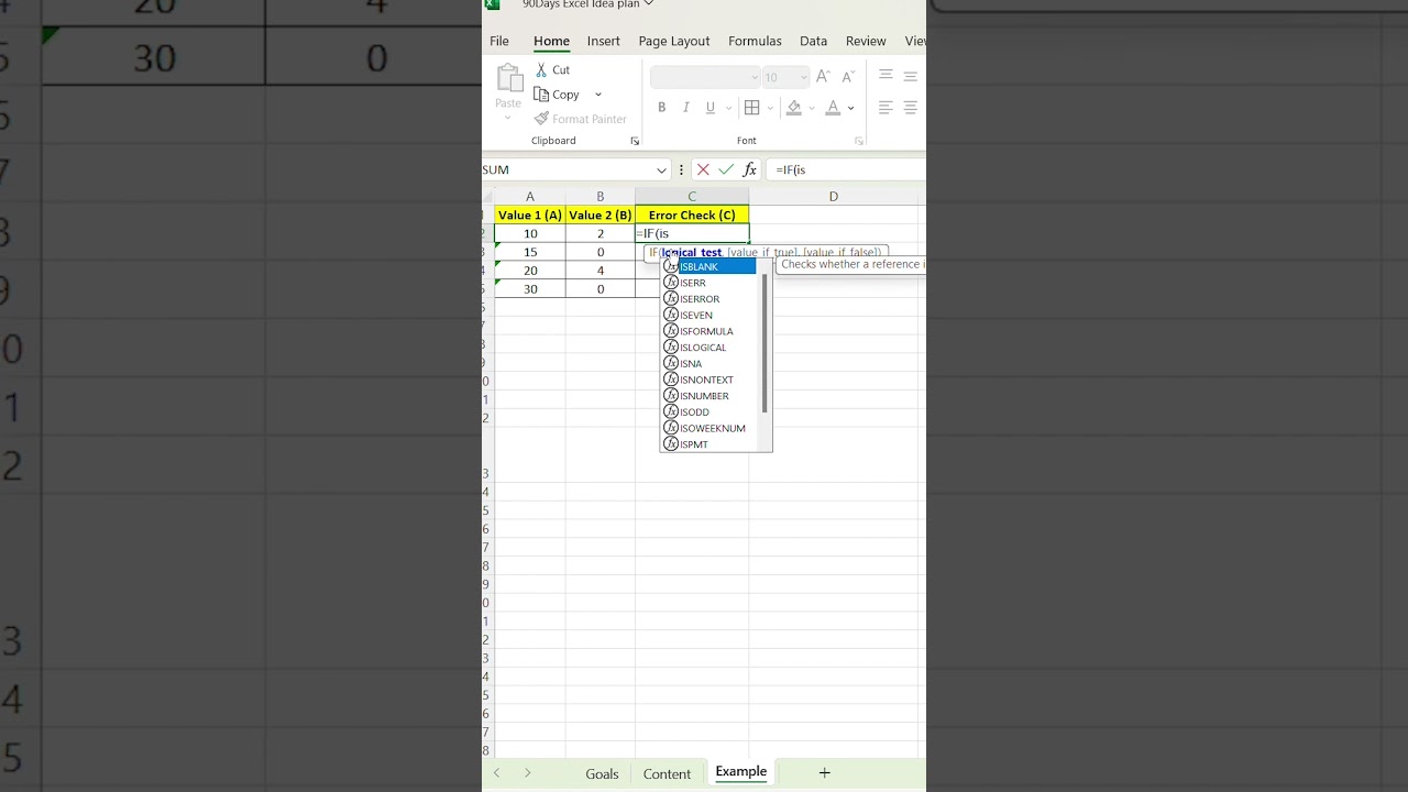 Day 41: ISERROR &ndash; Detect Errors in Excel!