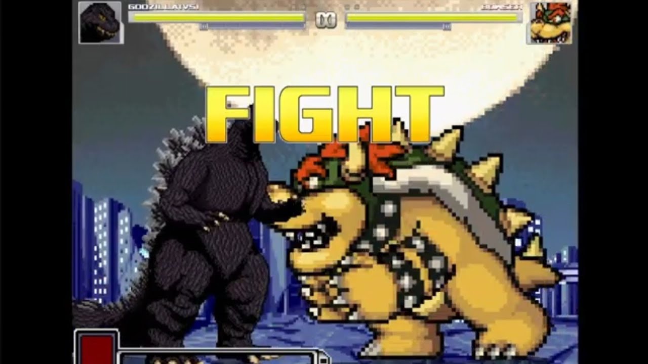 Godzilla vs. Bowser | Toho vs. Nintendo | M.U.G.E.N