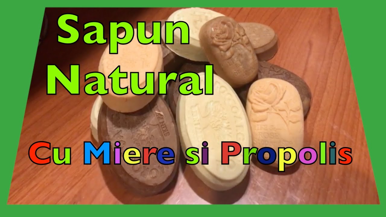 Sapun facut in casa cu Miere de Albine si Propolis
