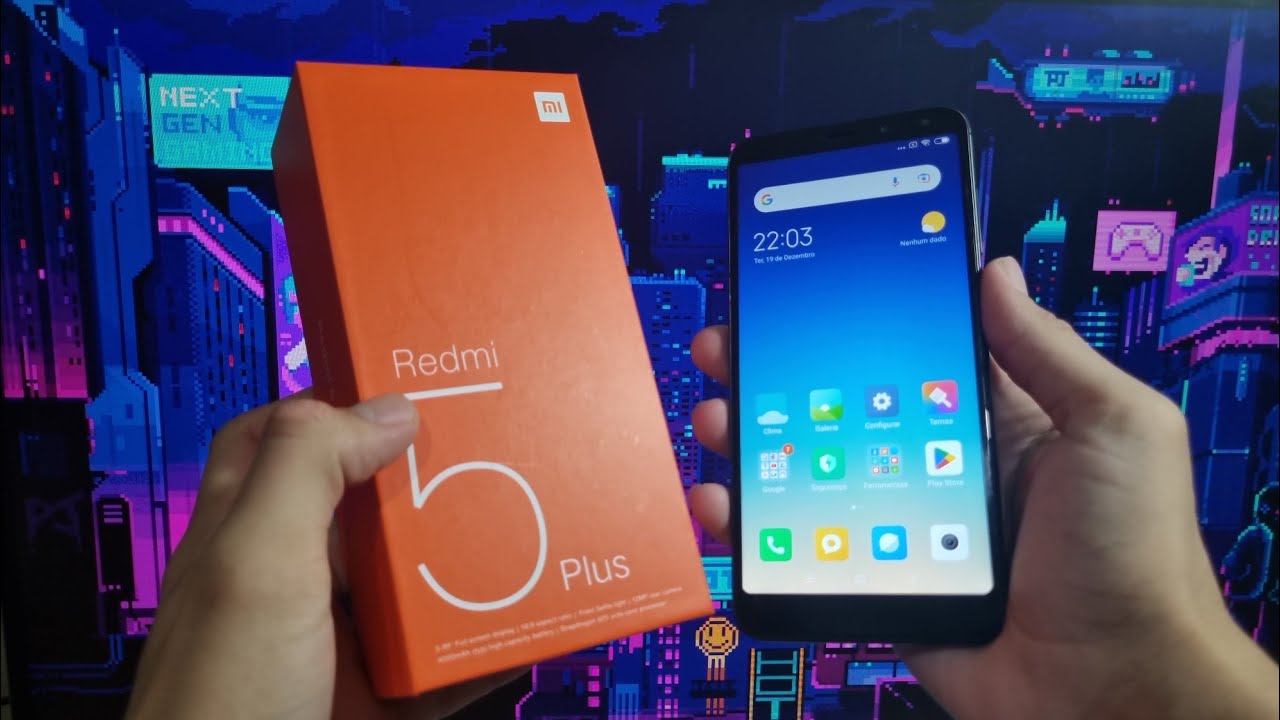 Unboxing e Testes Xiaomi Redmi 5 Plus Do Aliexpress De R$280