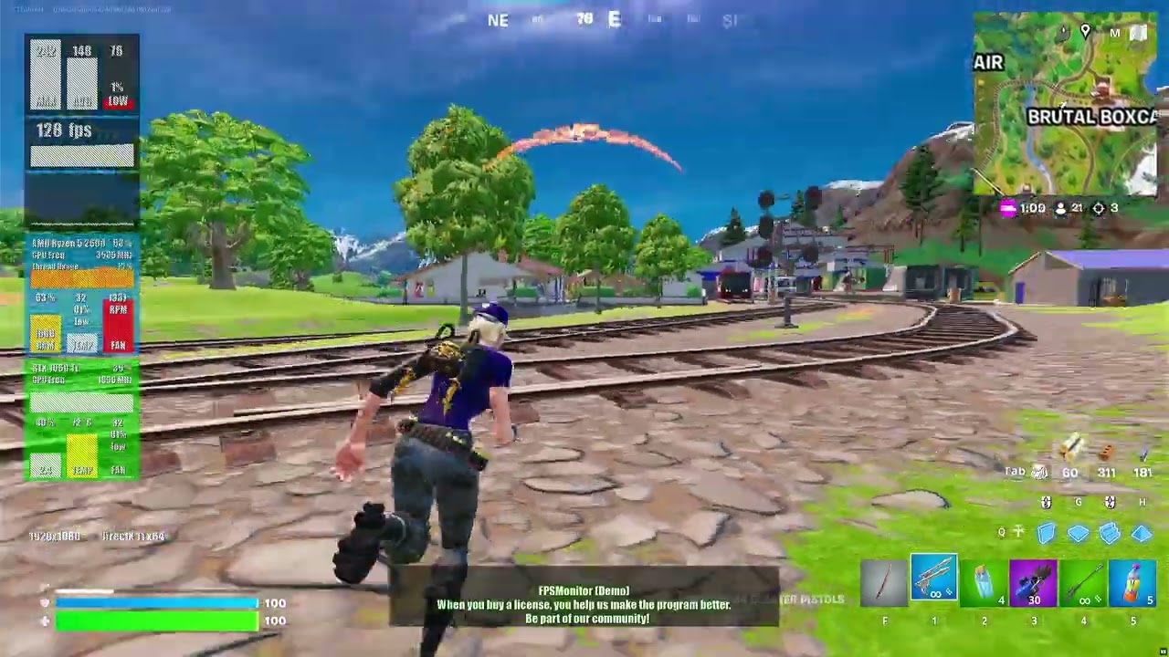 Fortnite on a budget PC | AMD Ryzen 5 2600, 16GB RAM, Nvidia GTX 1660Ti 6GB (Performance Mode)