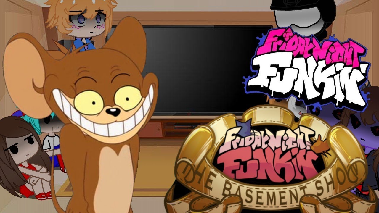 Friday night funkin' reacts to VS Jerry|Tom's Basement Show Tom and Jerry(Creepypasta)(Fnf reaction)