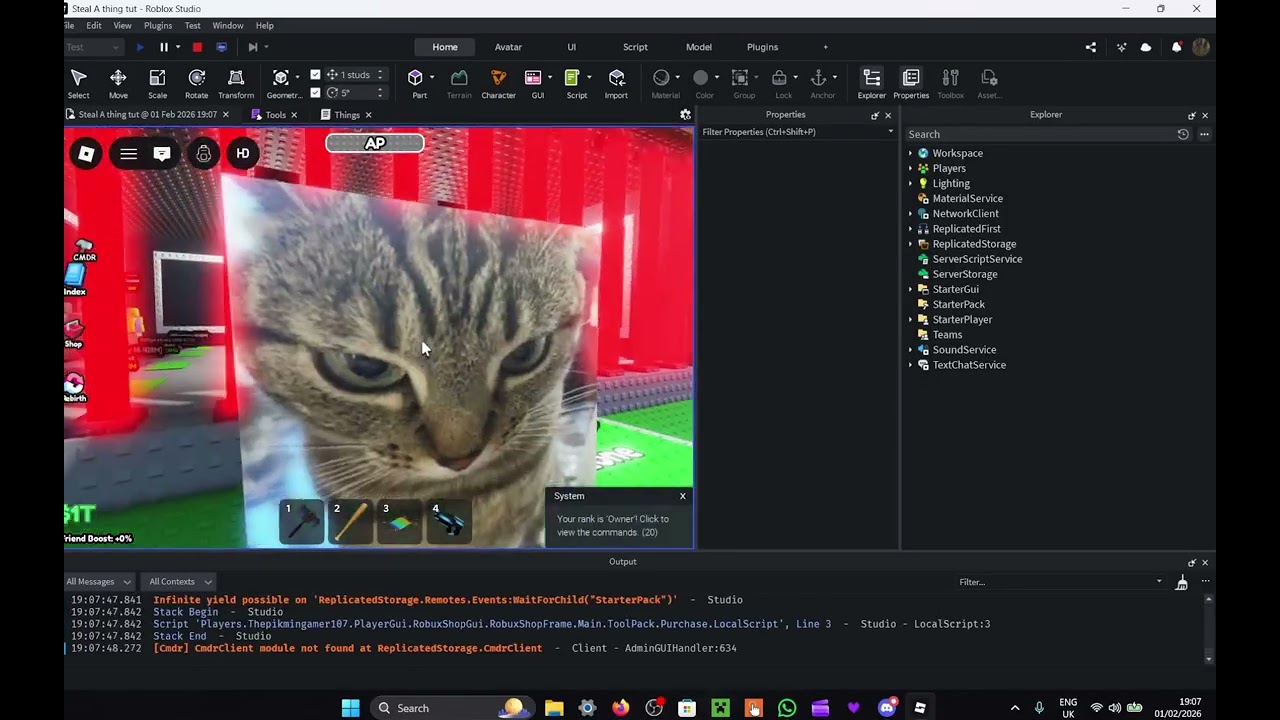 How to make a PLAYER THUMBNAIL for OWNER GUI'S for SAT (Roblox Studio)