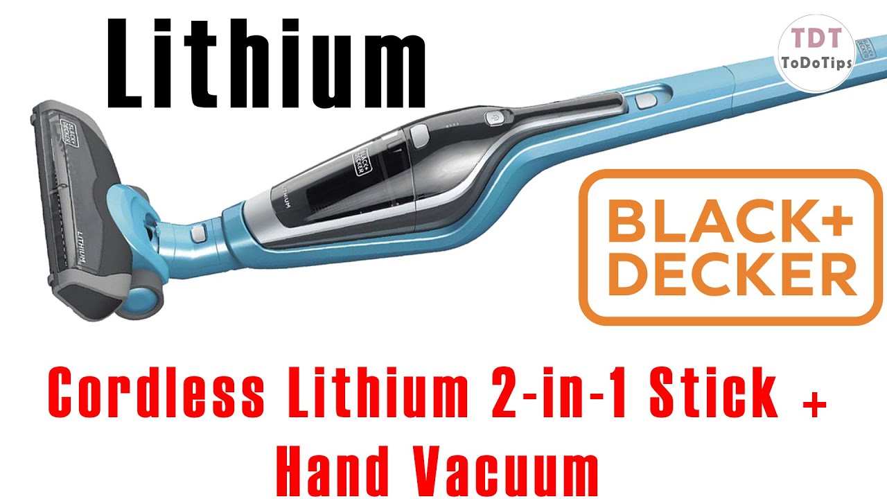 BLACK+DECKER Cordless Lithium 2-in-1 Stick + Hand Vacuum