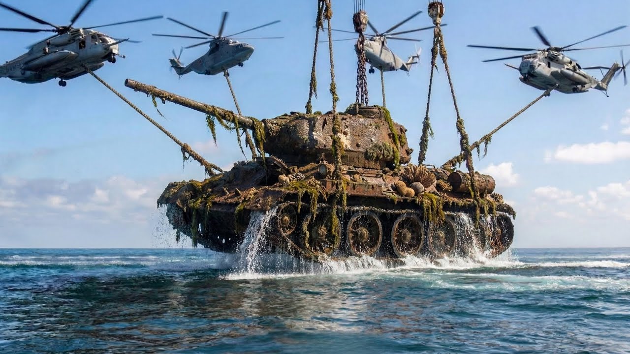 Salvaging and Restoring a Forgotten T-34 Tank Recovered from the Depths of the Sea