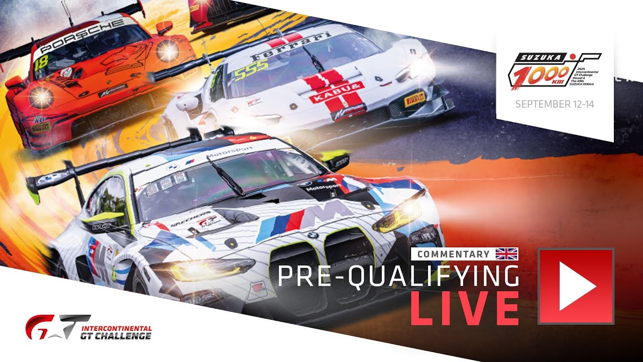 🇬🇧 LIVE | Pre-Qualifying | Suzuka 1000km | Intercontinental GT Challenge 2025