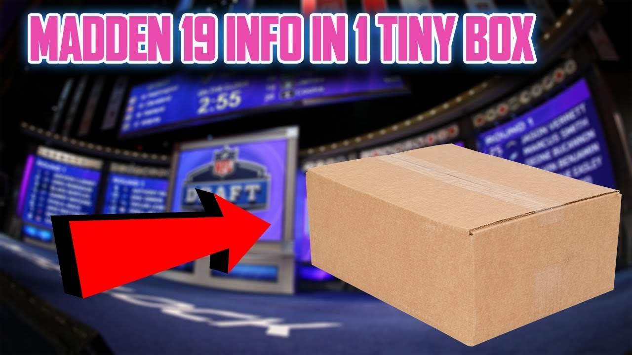 ALL THE MADDEN 19 ULTIMATE TEAM INFO FAST AND IN 1 TINY BOX