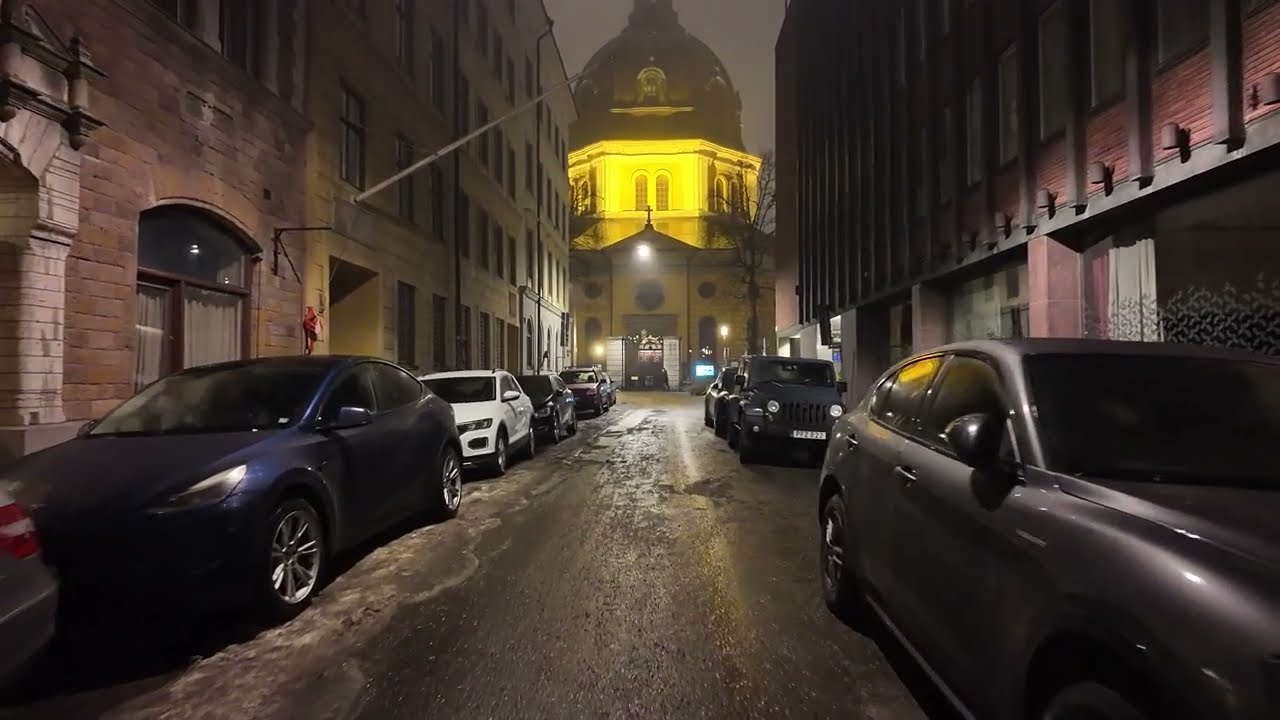 Stockholm Winter Walk Saturday Night Like NEVER Before ❄️ Winter Walk 🇸🇪 4K