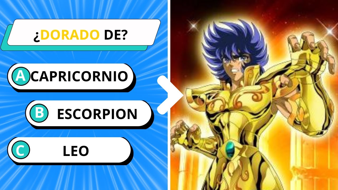 ¿Cuánto sabes de Saint Seiya / Los Caballeros Del Zodiaco?