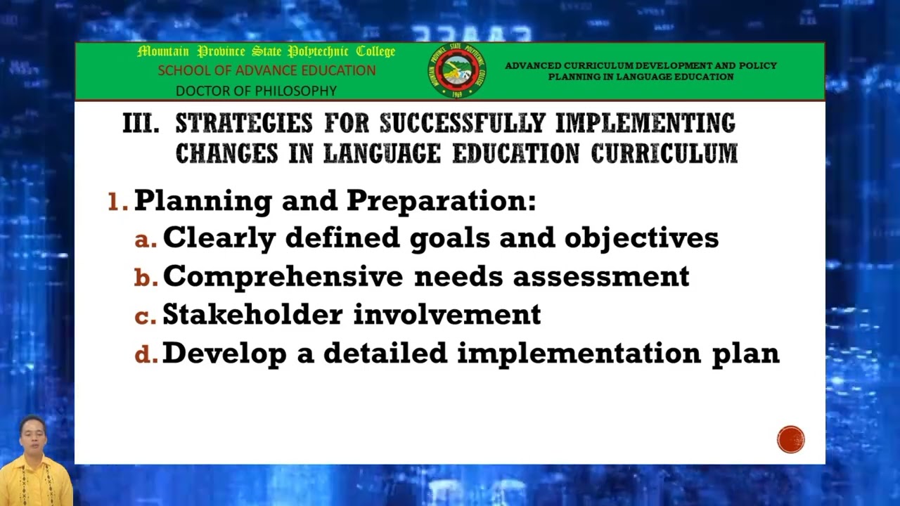 Curriculum Implementation and Evaluation