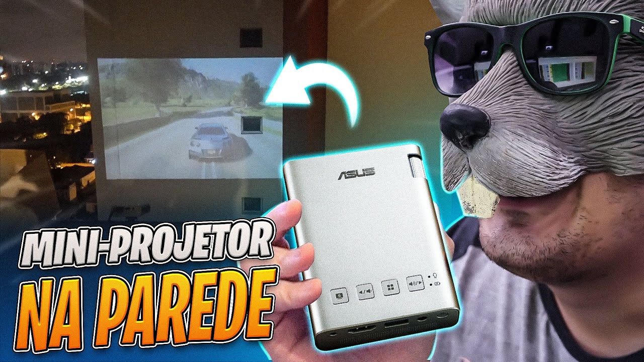 JOGUEI XBOX ONE NO PRÉDIO VIZINHO COM ESSE MINI-PROJETOR