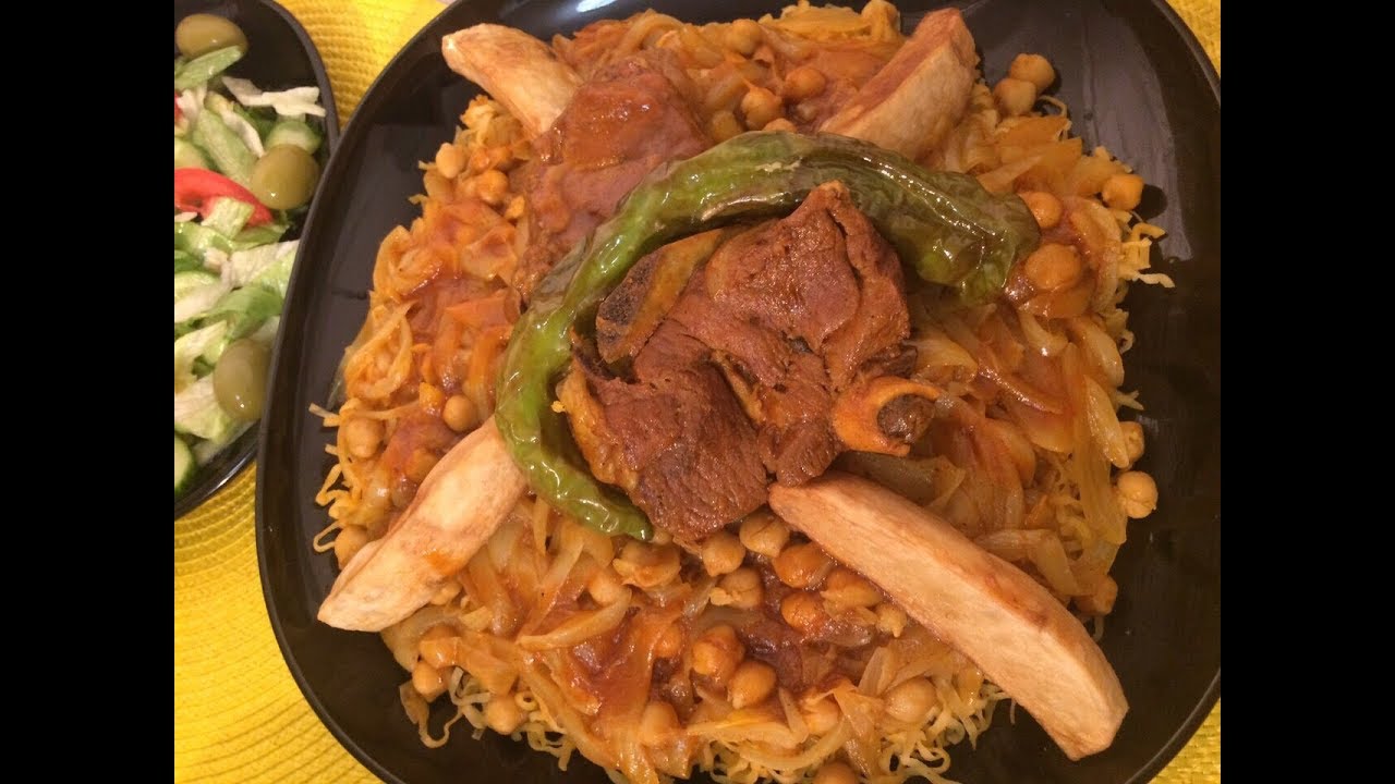 صحن رشدة الكسكاس الليبية 🇱🇾بالبصله😋😍 الطعم خيال (الجزء الثاني)