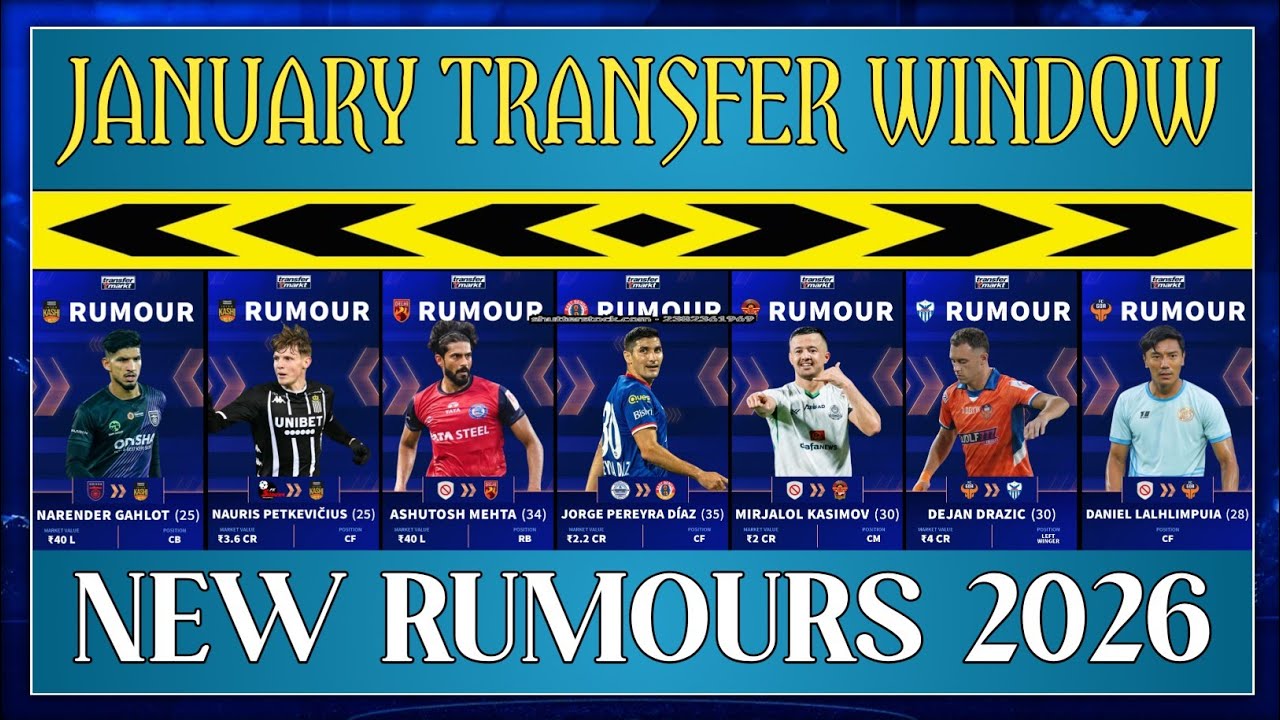 || TOP 20 NEW TRANSFER AND SIGNINGS 2026 || ISL TRANSFER AND SIGNINGS NEWS 2026 ||