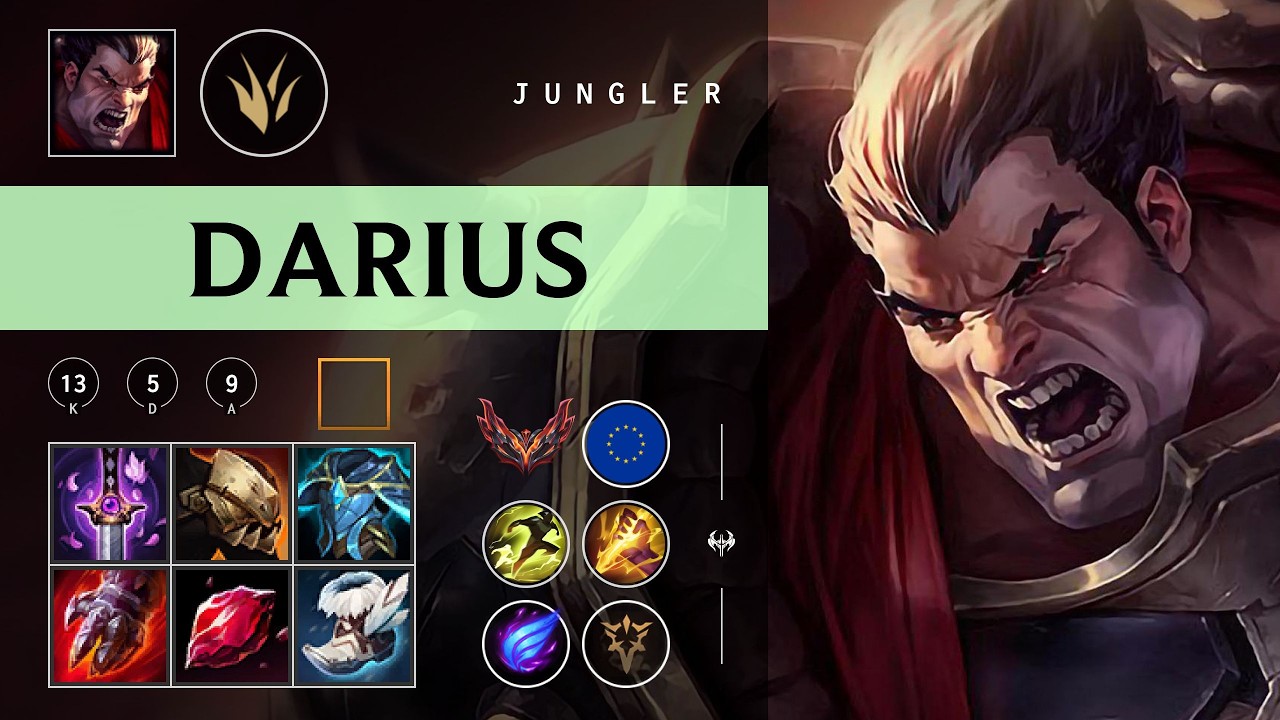 Darius Jungle vs Hecarim - EUW Grandmaster Patch 26.03