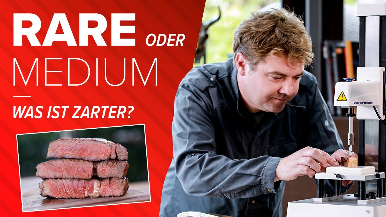 Rare oder medium - welcher Gargrad macht das zartere Steak? Der Check mit dem TEXTURE ANALYZER