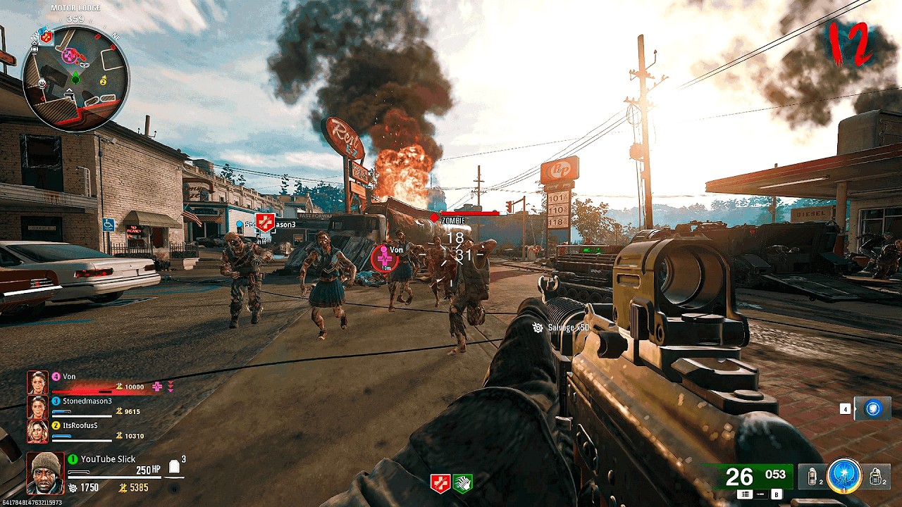 BLACK OPS 6 ZOMBIES: LIBERTY FALLS 4 PLAYERS GAMEPLAY (NO COMMENTARY)