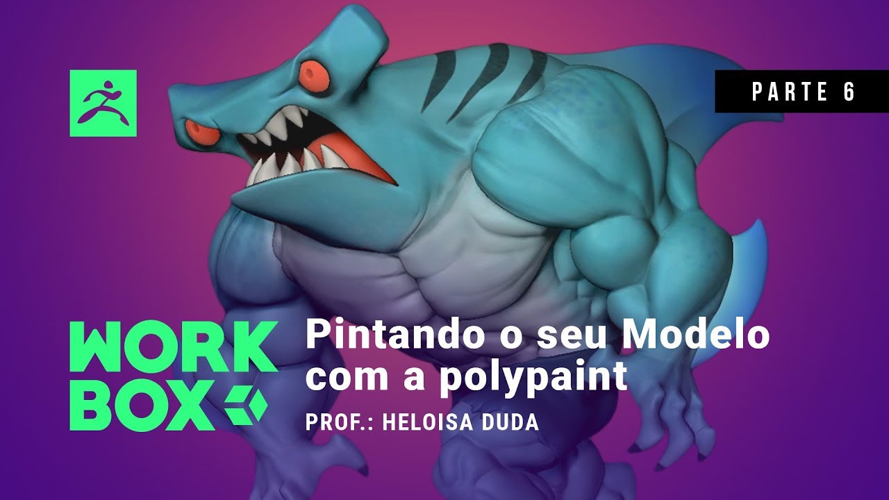 Curso Básico de Zbrush - Pintando o seu Modelo - Polypaint | Workbox