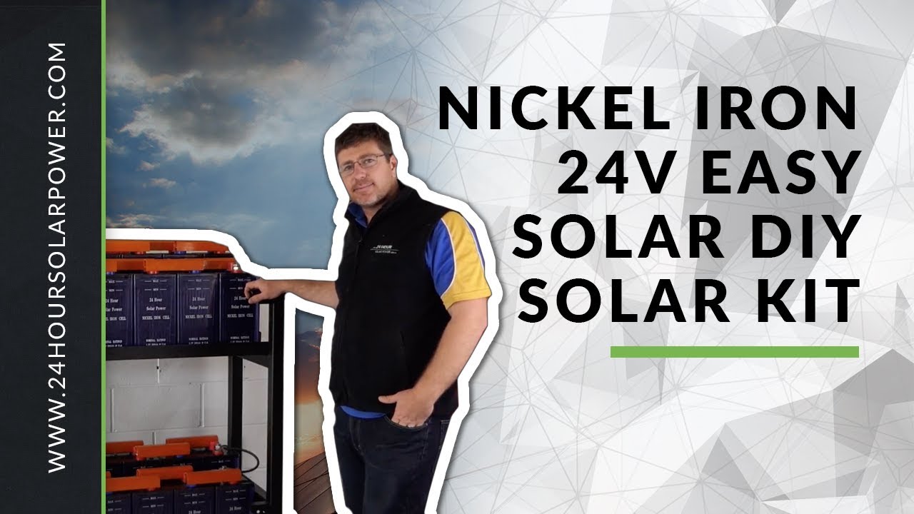 Nickel Iron 24v Easy solar DIY solar kit