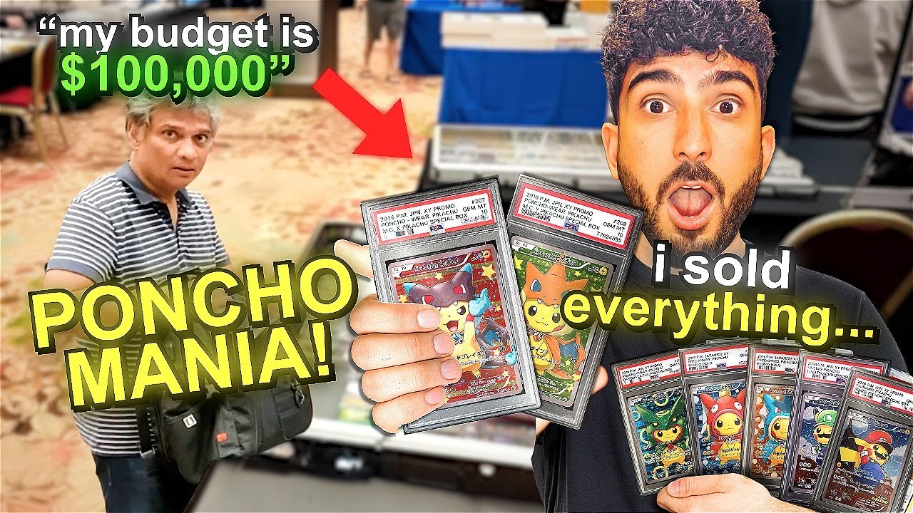 Распродаю все свои пончо Пикачу! | Точка зрения продавца покемонов в первом ряду