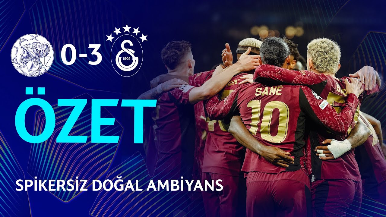 📺 &Ouml;ZET | Ajax 0-3 Galatasaray (Spikersiz Doğal Ambiyans) #AJAvGS #UCL
