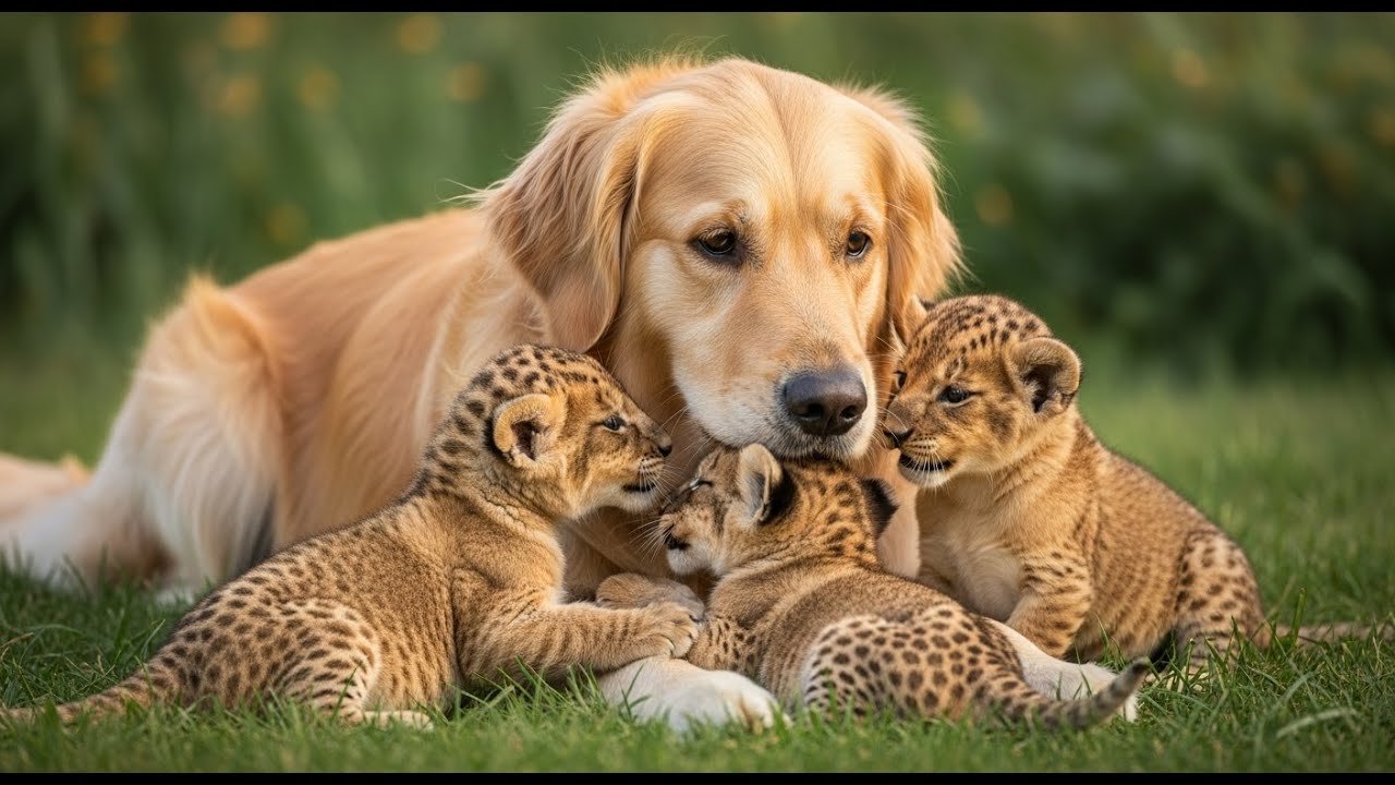 Mother Dog Transform The Lives Of These Lion Cubs — What Happened When They Grew Up Is Unbelievable