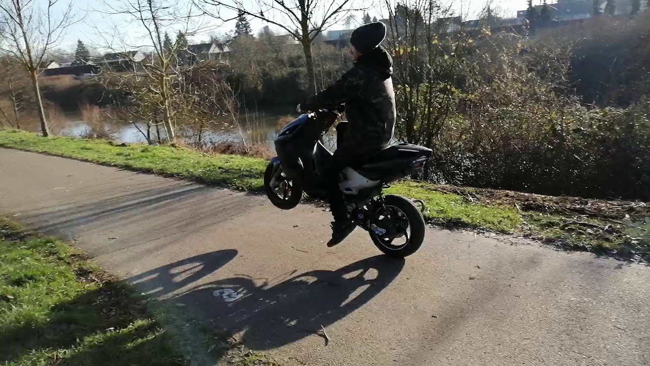 Yamaha aerox 70ccm metrakit pro race 2 test fahrt