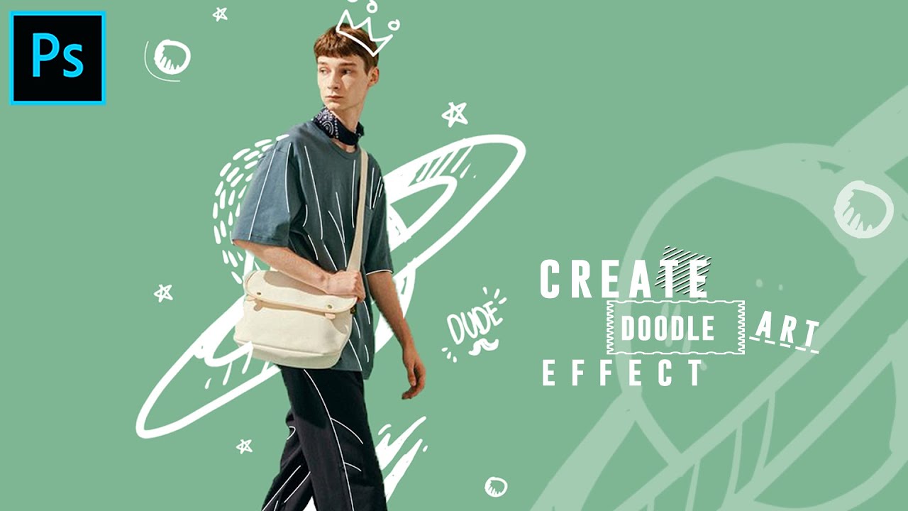 How to Create Doodle Art Effect in Photoshop |psd tutorials| easy way to edit