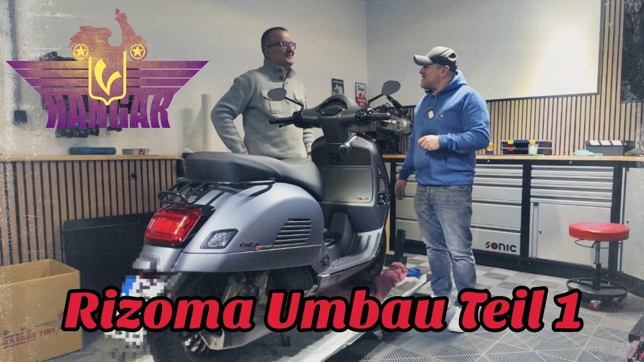 Rizoma Umbau GTS125 Teil 1, Demontage Lenkerverkleidung, Handschuhfach und Radaufhängung vorne