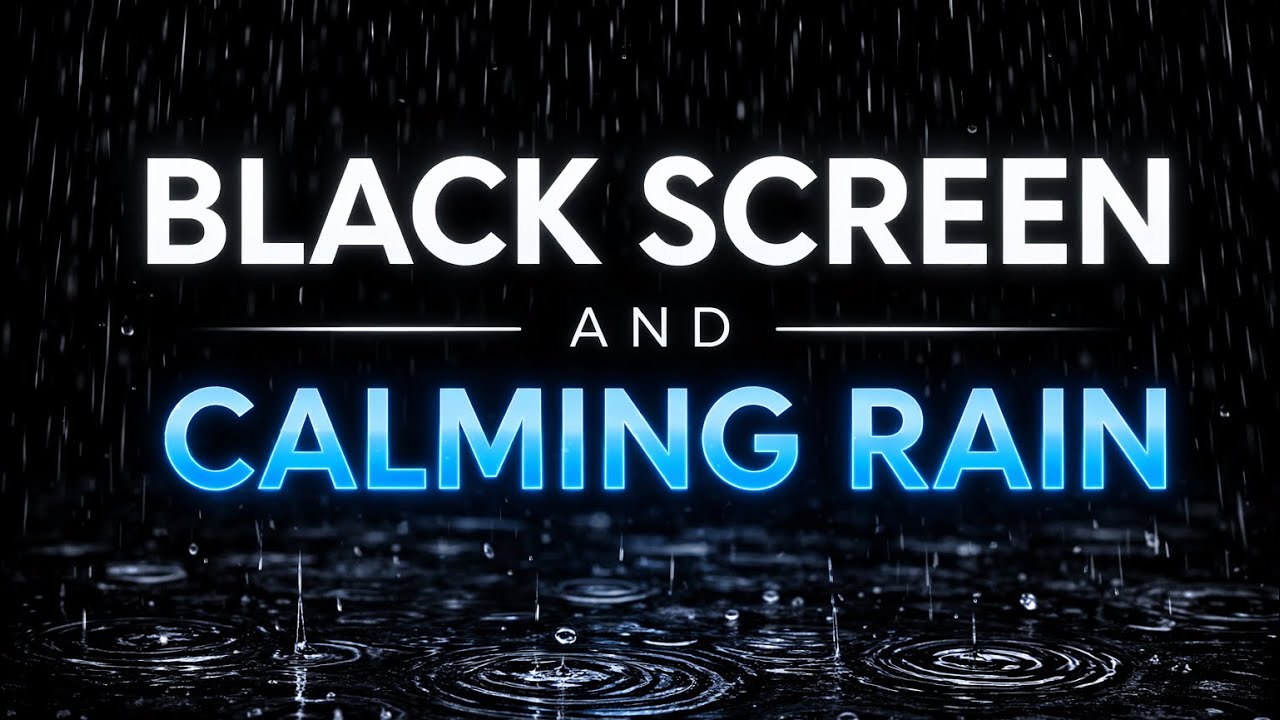 Soft Rain  🌧️ | BLACK SCREEN for sleeping | 2 Hours 