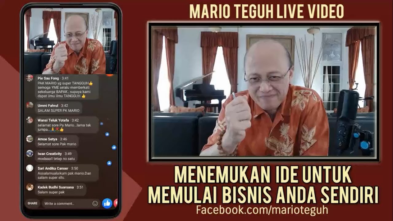 Menemukan Ide Untuk Memulai Bisnis Anda Sendiri - Mario Teguh Live Video (MTLV)
