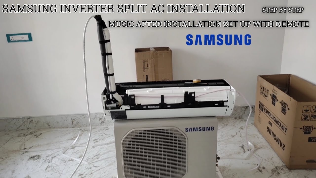 Samsung ac installation step by step|how to install a new samsung inverter split ac at home #samsung