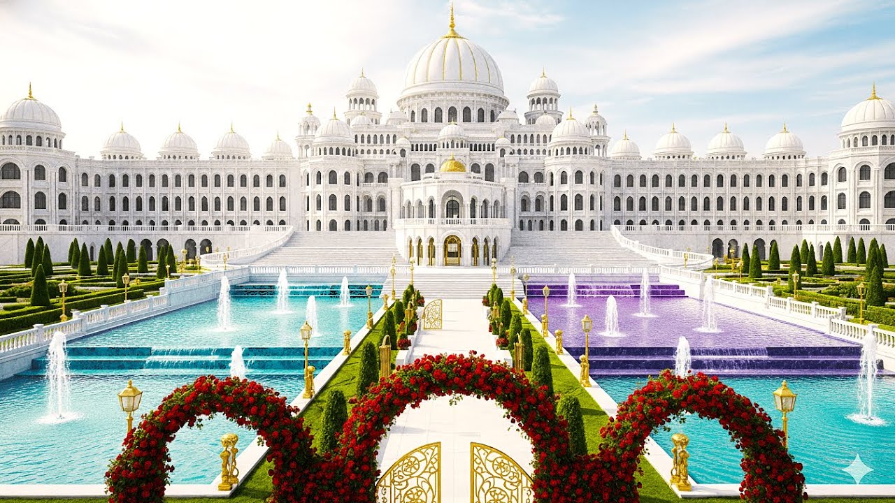THE WHITE ROYAL PALACE | A TIMELESS SYMPHONY OF LUXURY & FLORAL ELEGANCE