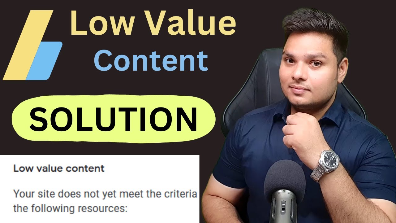 AdSense Low Value Content Solution 🔥 AdSense Low Value Content Fix #adsense #blogging