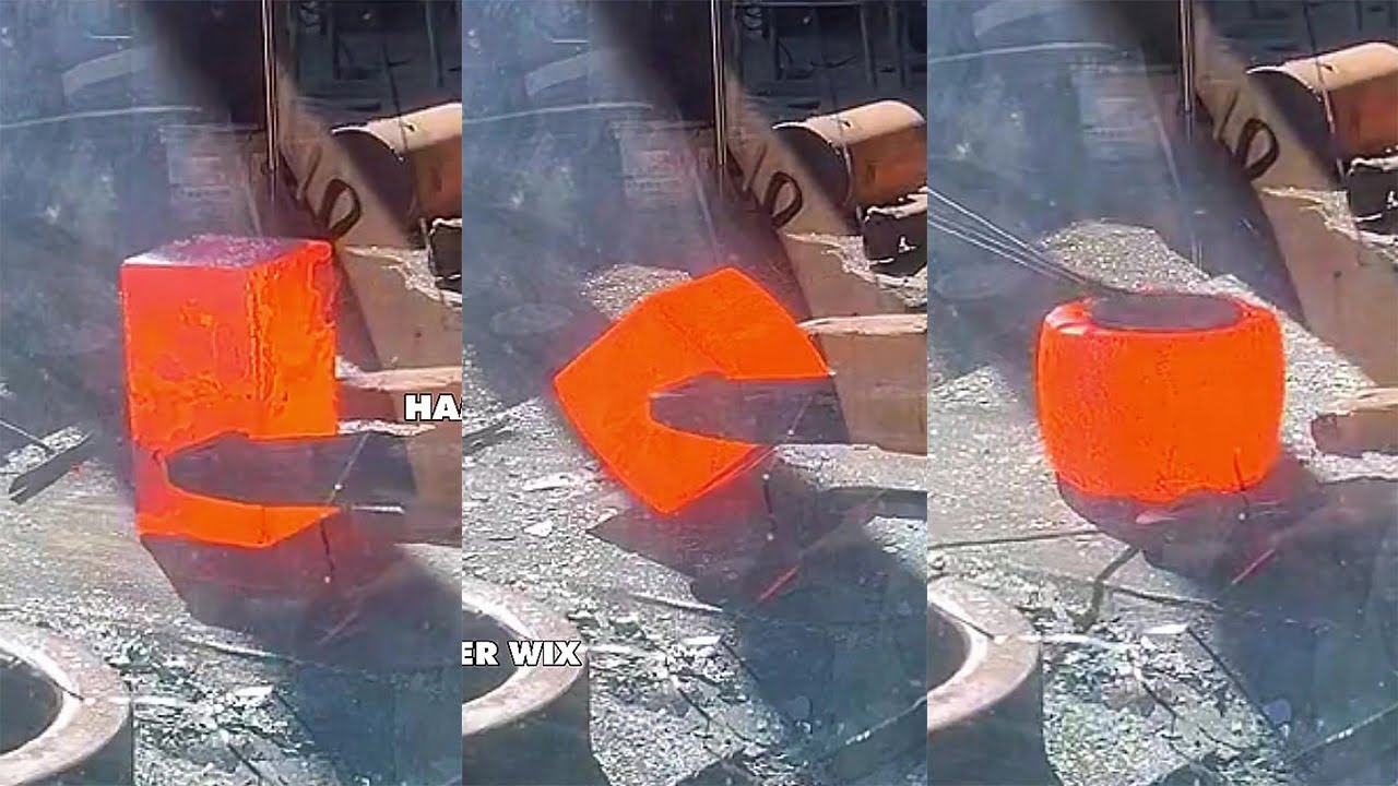 The Process Of Forging Steel Using Giant Hydraulic Hammers Part 504