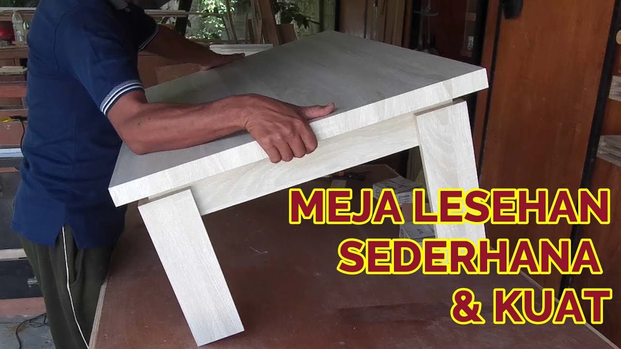 NDAK PERLU RIBET2 || BIKIN MEJA LESEHAN SEDERHANA FULL MULTIPLEK