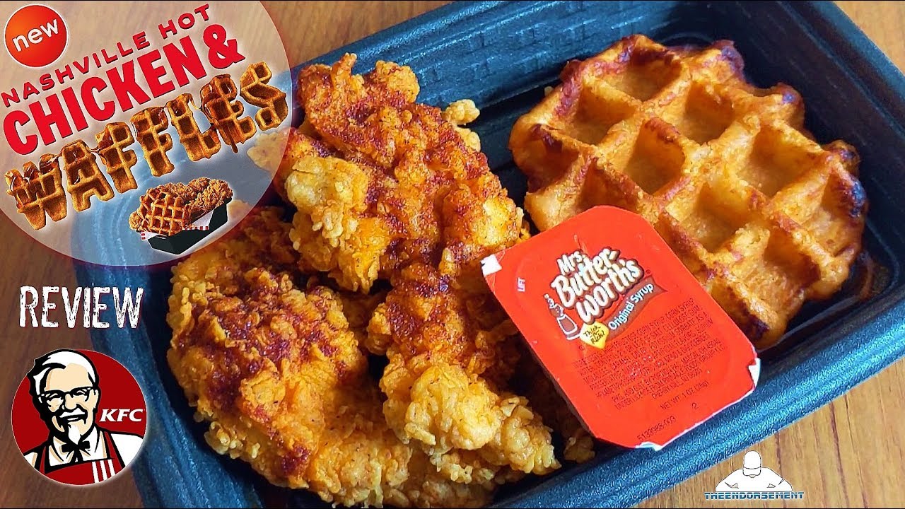KFC® Nashville Hot Chicken & Waffles Review! 🔥 🐔🧇