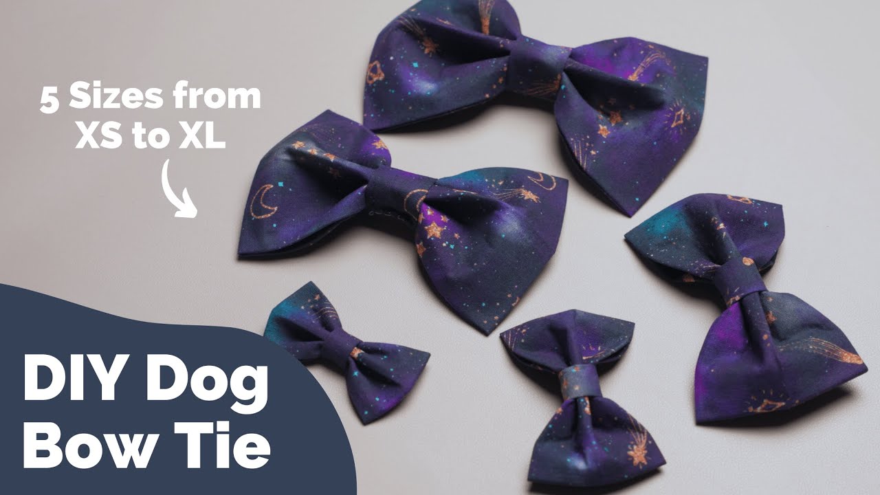 DIY Dog Bow Tie | Hand Sew | XS to XL Sizes