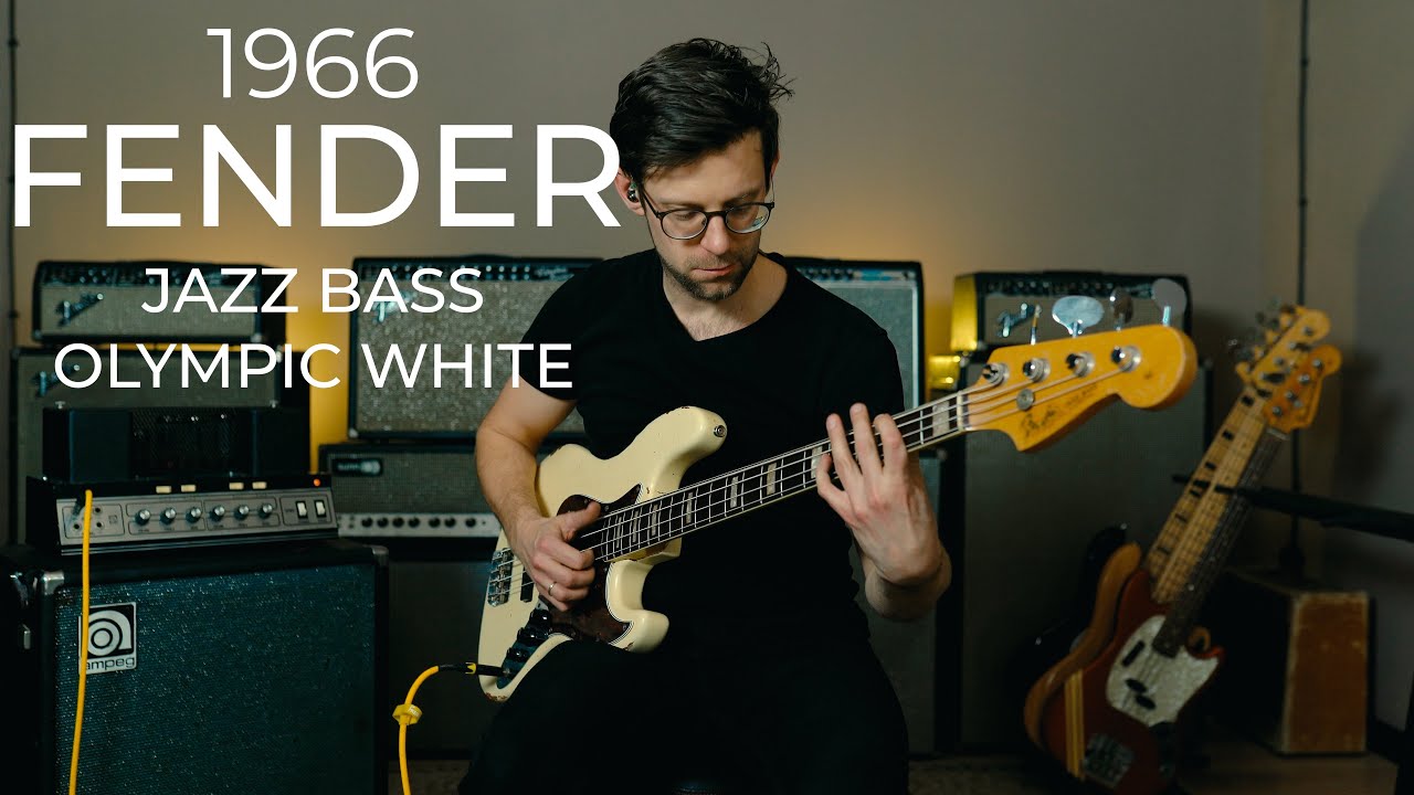 Fender Jazz bass 1966 Olympic White