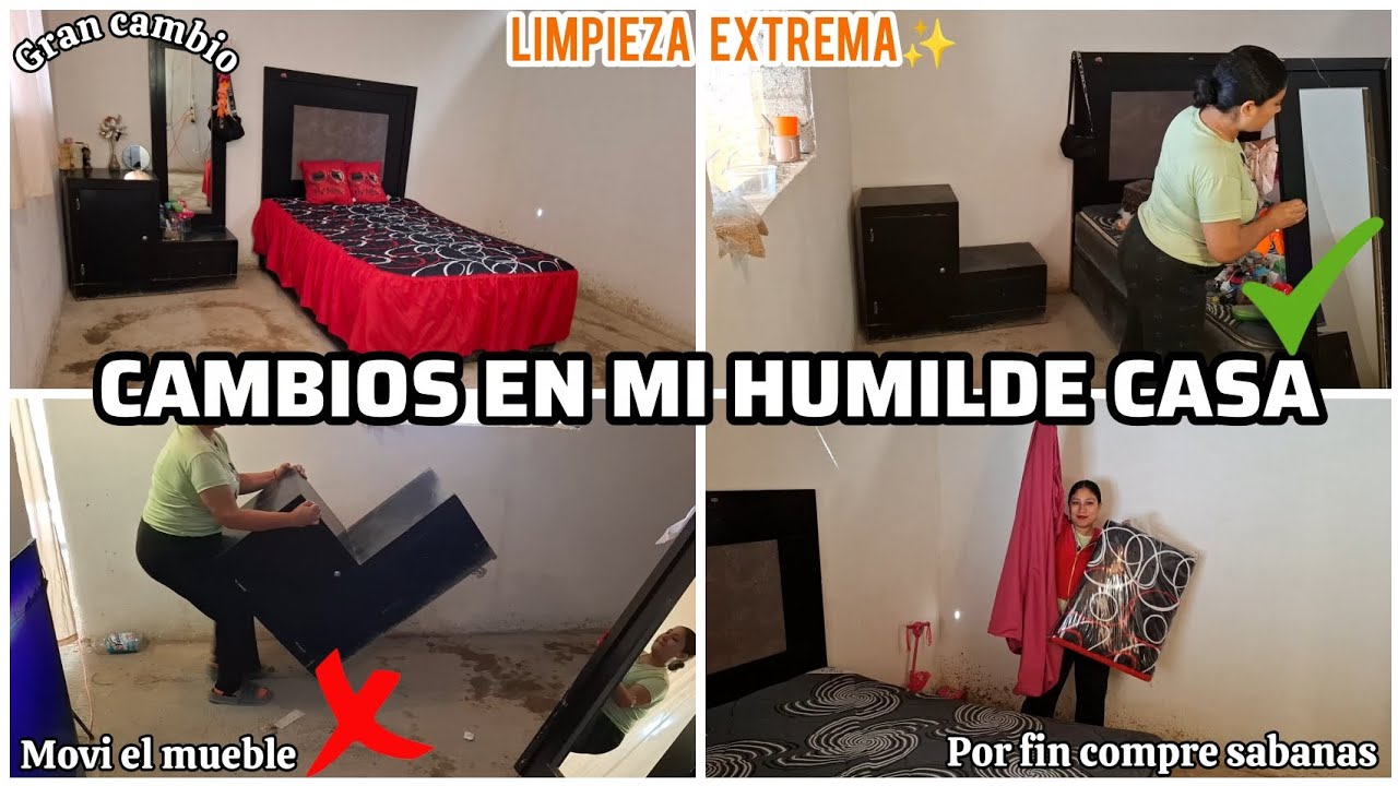 TRANSFORMANDO mi HUMILDE CASA🏡/LIMPIEZA EXTREMA🧹+MEJORANDO ESPACIOS sin GASTAR MUCHO💯LIMPIA CONMIGO💪