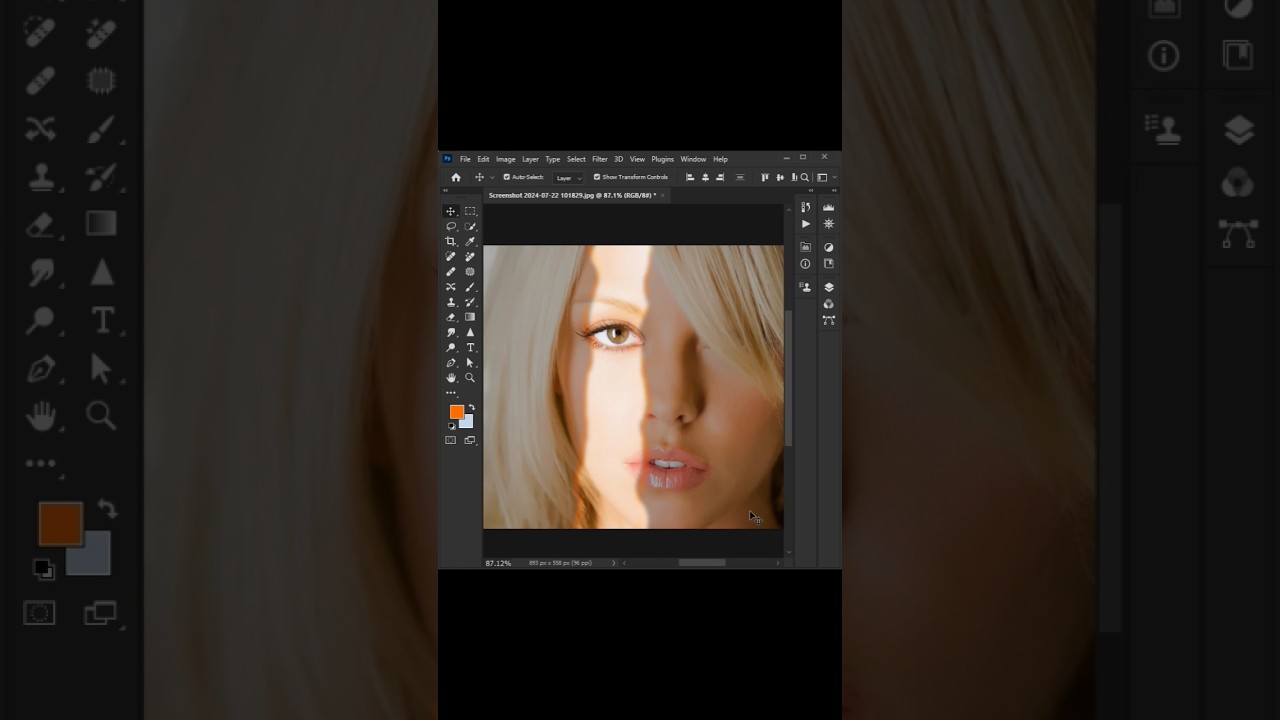 Light Effectin face on Photoshop 